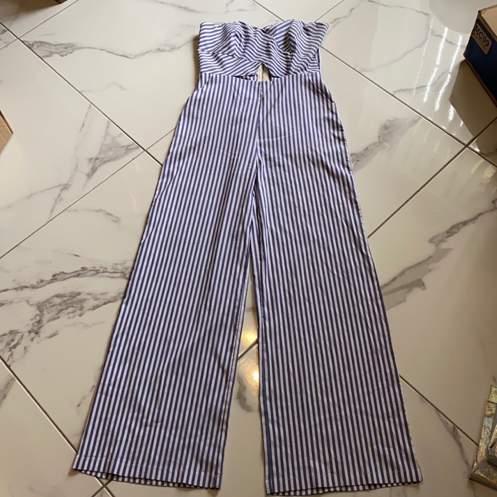 Stripe jumpsuit